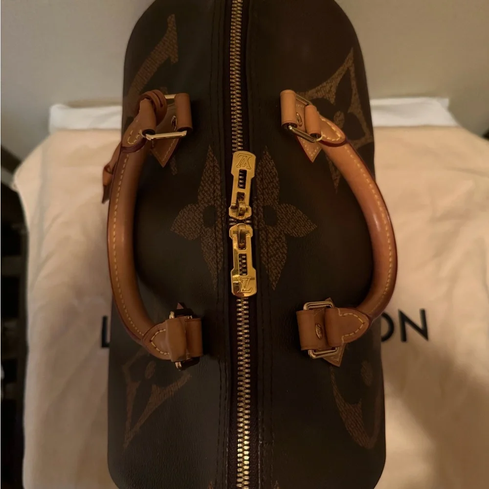 Louis Vuitton Speedy 30 Bandouliere Reverse Giant Monogram